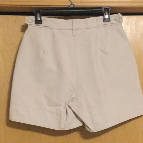 RTA Dash Leather Shorts In Cream - Picture 9 of 15